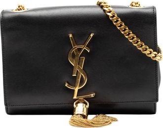 Saint Laurent Pre-owned Chain Tassel Bag - Dames - Vintage Schoudertas - Zwart - ONE Size - Vintage