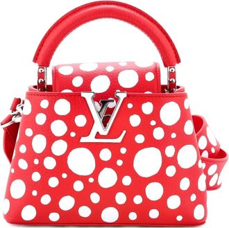 Louis Vuitton Capucines Bag Yayoi Kusama Infinity Dots Taurillon Leather Mini crossbody bag - Rosso