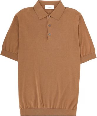 Lardini Brown Shirt Collar Polo