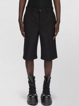 Rick Owens knee length shorts belt loops pockets