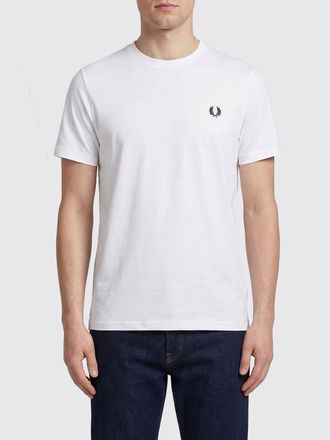Fred Perry T-shirt in cotone con logo ricamato Fred Perry