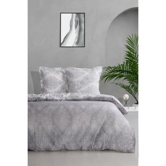 Blanc Avenue Juego de funda de edred&oacute;n 140x200 cm+ 1 fa 65x65 cm sat&eacute;n de algod&oacute;n