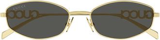 Gucci Sunglasses Gg1802 S 001 Gold/Grey Women