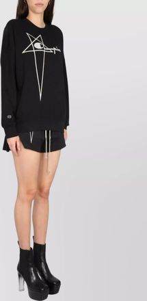 Rick Owens tommy graphic crew neck sweater