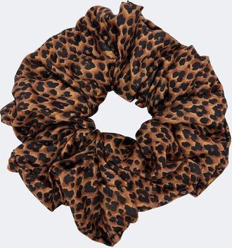 Etro Scrunchie con stampa leopardata