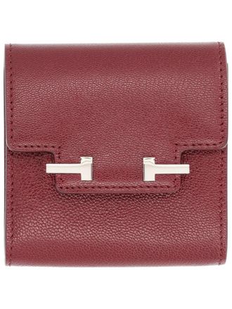 Tom Ford Leather Card Case - Red