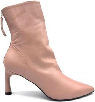 Halmanera Tronchetto - Dames - Laarzen met Hak - Roze - 39 EU - Leer - Schoenen