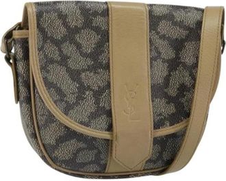Saint Laurent Pre-owned Vintage Leren Schoudertas - Dames - Vintage Schoudertas - Bruin - ONE Size - Leer - Vintage