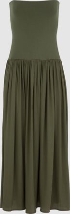 Jeanne Vouland Robe Lyv Bustier Bi mati&egrave;re Kaki