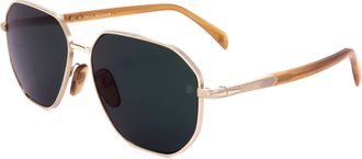 David Beckham Mens 60mm Gold Sunglasses DB1132-F-S-F6W-60