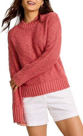 Tommy Bahama Bayshore Cotton Sweater in Wild Geranium at Nordstrom, Size X-Large