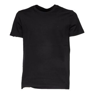 Dondup T-Shirts, male, Black, Size: XL Crew-neck T-shirt in Jersey