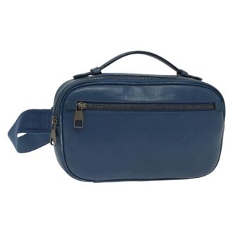 Louis Vuitton Ambler Damier Infini Leather Blue Leather Handbag (Pre-Owned)