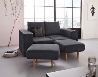 Looks by Wolfgang Joop 2-Sitzer »Looksv« Verwandlungssofa: aus Sofa wird Sofa mit 2 Hockern