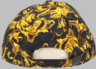 Versace Jeans Couture Mens Baseball Cap With Baroque Print Multicolour Cotton Hat