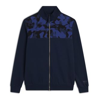 Freddy Felpa Collo Alto con Zip e Dettagli Camouflage