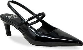 Chase + Chloe by Intouch Footwear Zandra Slingback Pump in Black Patent at Nordstrom Rack, Size 8.5