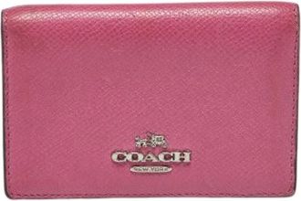 Coach Pre-owned Wallets, female, Pink, Size: ONE SIZE Pre-owned Leather Wallet