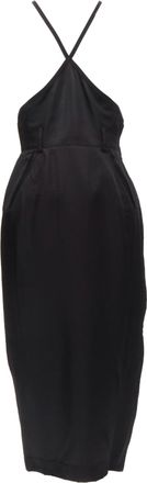 Jean Paul Gaultier Femme twill cross strap dungaree dress