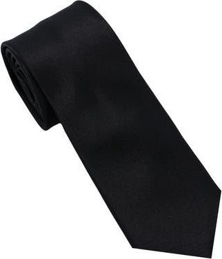 DKNY Solid Satin Tie in Black at Nordstrom Rack
