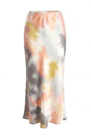 Le Superbe Womens Lister Midi Skirt In Ojai Tie Dye