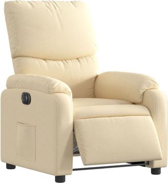 vidaXL Vidaxl - Sillón reclinable eléctrico de tela crema