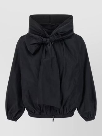 Moncler pecher hooded jacket front bow cuffs