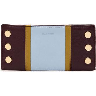 Hammitt 110 North Studded Leather Wallet in Regatta Stripe/Gold at Nordstrom