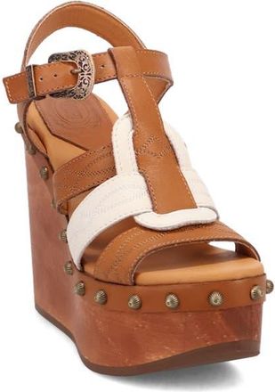Dingo Cosmo Slingback Platform Wedge Sandal in Tan at Nordstrom, Size 8.5
