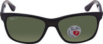 Ray-Ban Polarized Green Classic G-15 Square Unisex Sunglasses RB4181 601/9A 57