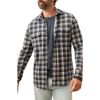 Faherty Legend Button-Up Shirt in Golden Lake Plaid at Nordstrom Rack, Size Xx-Large