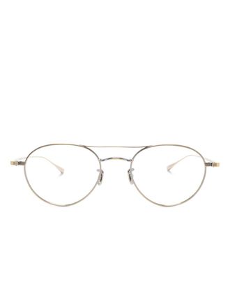 Eyevan 7285 191 bril met rond montuur - Zilver