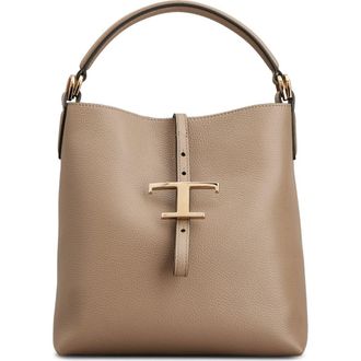 Tod's Leather Handbag in Creta Chiaro at Nordstrom