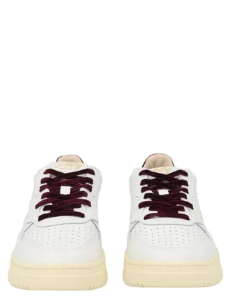 Autry Medalist Low Perforated Leather Velvet Sneakers