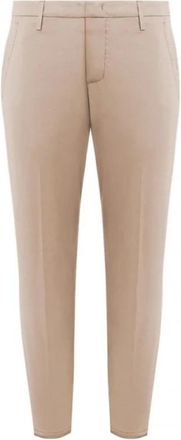 Dondup Alfredo Broeken - Heren - Chinos - Beige - W36 - Katoen - Broeken