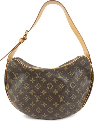 Louis Vuitton Croissant Monogram Canvas Brown Canvas Handbag (Pre-Owned)