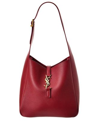 Saint Laurent Le 5 A 7 Small Leather Hobo Bag