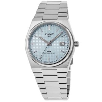 Tissot PRX Powermatic 80 Light Blue Dial Steel Mens Watch T137.407.11.351.00