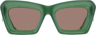 Loewe Anagram Brown Butterfly Ladies Sunglasses LW40145I 96E 52