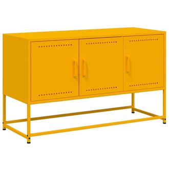 Berkfield Home TV Cabinet Mustard Yellow 100.5x39x60.5 cm Steel