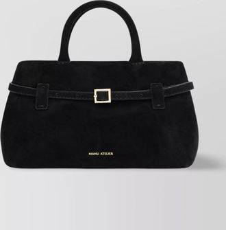 Manu Atelier 35 structured top handle tote bag