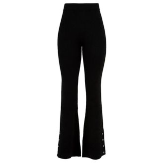 Notshy Wide Trousers, female, Black, M, Black Trousers Halina