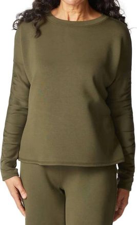 Habitat Knit Wander Pullover In Olive Green