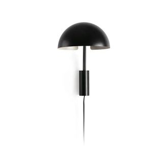 Faro Barcelona Dominica Aplique De Pared S Con Pantalla Negra