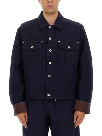 J.W.Anderson Mens Blue Denim Jacket - Navy Cotton - Size Medium