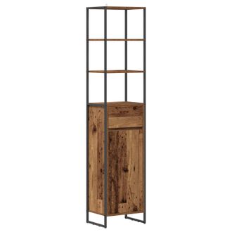 vidaXL Mobile Da Bagno Legno Vecchio 40 X 30 X 180 Cm Vidaxl