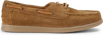 Kurt Geiger Mens Suede Obi Boat Shoes - Brown