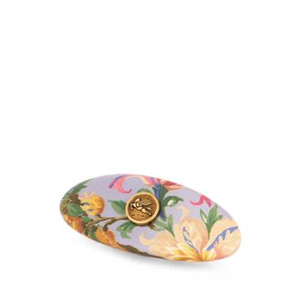 Etro Silk Hair Clip With Floral Motif