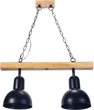 Forlight Colgante Interior led Helium E27 15W Madera Clara para Comedor, Cocina