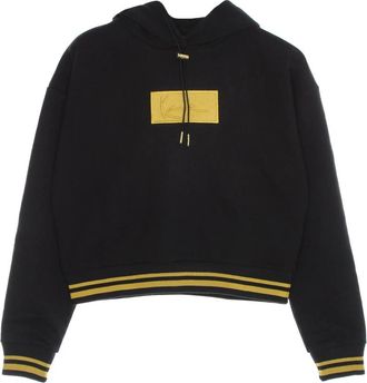 Karl Kani Zwarte Signature Box Short Hoodie - Dames - Hoodies - Zwart - XS - Katoen - Hoodies & sweatvesten